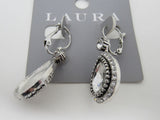 Laura Teardrop Earrings Silver/Clear Female Adult -- Used