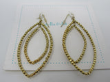 Stella & Dot Matching Earrings and Bracelet Gold Female Adult -- Used