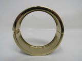 Designer Hinged Bangle Cuff Bracelet Gold/Black/Off White Female Adult -- Used