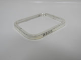 Designer Hinged Bangle Cuff Bracelet Silver Female Adult -- Used