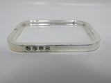Designer Hinged Bangle Cuff Bracelet Silver Female Adult -- Used