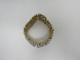 Designer Stretch Bangle Bracelet Gold/Black/Off White Female Adult -- Used