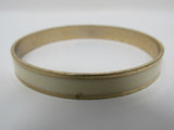 Designer Open Bangle Bracelet Set of 2 Gold/Ivory/Pink Female Adult -- Used
