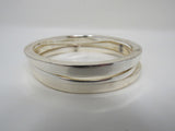 Designer Bangle Bracelet Set of 3 Silver Female Adult Size one size -- Used