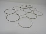 Designer Bangle Bracelet Set of 11 Silver Female Adult -- Used