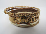 Designer Bangle Bracelet Set of 5 Copper Female Adult -- Used