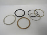 Designer Bangle Bracelet Set of 6 Silver/Gold/Black Female Adult -- Used