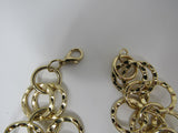 Designer Chain Link Bracelet Gold Female Adult Metallics -- Used