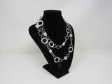 Designer Chain Link Necklace Silver Female Adult -- Used
