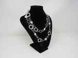 Designer Chain Link Necklace Silver Female Adult -- Used