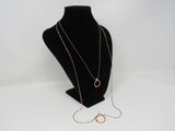 Designer Double Chain Pendant Necklace Copper Female Adult -- Used