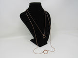 Designer Double Chain Pendant Necklace Copper Female Adult -- Used