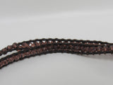 Victoria Emerson Wrap Bracelet Light Pinkish Brown Beads Female Adult -- Used