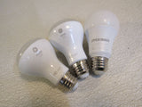 GE/Sylvania LED Light Bulbs Lot of 3 White 2-Relax HD Light 7W 450 Lumens -- Used