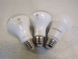 GE/Sylvania LED Light Bulbs Lot of 3 White 2-Relax HD Light 7W 450 Lumens -- Used