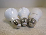 GE/Sylvania LED Light Bulbs Lot of 3 White 2-Relax HD Light 7W 450 Lumens -- Used