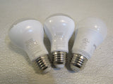 GE/Sylvania LED Light Bulbs Lot of 3 White 2-Relax HD Light 7W 450 Lumens -- Used