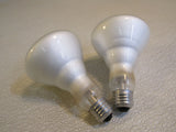 Standard Flood Light Bulbs Incandescent Lot of 2 White Unknown Wattage -- Used