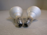 Standard Flood Light Bulbs Incandescent Lot of 2 White Unknown Wattage -- Used