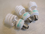 Feit Elecrtic Fluroscent Light Bulbs Lot of 3 White 18W 120 VAC 60Hz 300mA -- Used
