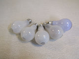Reveal/GE Incandescent Light Bulbs Lot of 5 White 60W 120V 2-Soft White -- Used