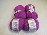 Cascade Yarns Venezia Yarn Magenta 6 Skeins 102 Yards Each Bulky Weight -- New