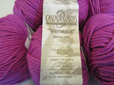 Cascade Yarns Venezia Yarn Magenta 6 Skeins 102 Yards Each Bulky Weight -- New