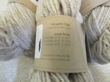 Brooklyn Tweed Shelter Yarn Fossil Beige 3 Skeins 140 Yards Each -- New
