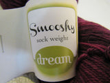 Dream Smooshy Sock Yarn Sundown Orchid 1 Skein 450 Yards 100% Superwash Merino -- New