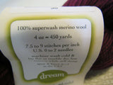 Dream Smooshy Sock Yarn Sundown Orchid 1 Skein 450 Yards 100% Superwash Merino -- New