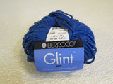 Berroco Glint Yarn Blue 1 Ball 141 Yards 80% Cotton 12% Nylon 8% Metallic -- New