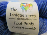 Unique Sheep Foot Prints Yarn Blue Sport Weight Protist Ice/Protist Periwinkle -- New