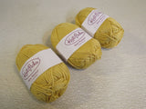 Knit Picks Shine Worsted Yarn 3 Skeins 75 Yards Each Crème Brulee -- New
