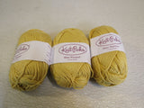 Knit Picks Shine Worsted Yarn 3 Skeins 75 Yards Each Crème Brulee -- New