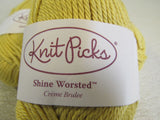 Knit Picks Shine Worsted Yarn 3 Skeins 75 Yards Each Crème Brulee -- New