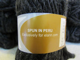 Elann Peruivan Highland Bulky Yarn Black 10 Skeins 54 Yards Each -- New