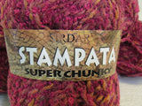Sirdar Stampata Super Chunky Yarn Marbled Rose 6 Skeins 151 Yards Each -- New