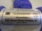 Brown Sheep Co Lambs Pride Bulky Yarn Supreme Purple 2 Skeins 125 Yards Each -- New