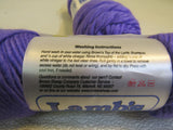 Brown Sheep Co Lambs Pride Bulky Yarn Supreme Purple 2 Skeins 125 Yards Each -- New