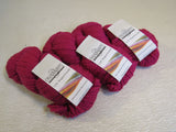 Cascade Yarns 128 Superwash Yarn Hot Pink 3 Skeins 128 Yards Each -- New