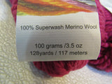 Cascade Yarns 128 Superwash Yarn Hot Pink 3 Skeins 128 Yards Each -- New