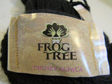 Frog Tree Chunky Alpaca Yarn Black 2 Skeins 109 Yards Each 100% Alpaca -- New