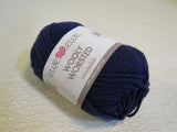 Ewe Ewe Wolly Worsted Yarn Purple 1 Skein 95 Yards 100% Fine Merino Wool -- New