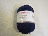 Ewe Ewe Wolly Worsted Yarn Purple 1 Skein 95 Yards 100% Fine Merino Wool -- New