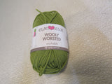 Ewe Ewe Wolly Worsted Yarn Pea Green 1 Skein 95 Yards 100% Fine Merino Wool -- New