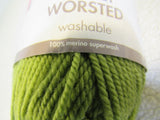Ewe Ewe Wolly Worsted Yarn Pea Green 1 Skein 95 Yards 100% Fine Merino Wool -- New