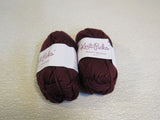 Knit Picks Shine Worsted Yarn Currant 2 Skeins 75 Yards Each -- New