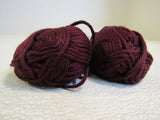 Knit Picks Shine Worsted Yarn Currant 2 Skeins 75 Yards Each -- New