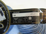 Vero Tweed Yarn Blue 2 Skeins 87 Yards Each 90% Wool 6% Acrylic 4% Viscose -- New