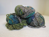 Noro Silk Garden Chunky Yarn 3 Skeins 66 Yards Each Pea Green/Teal/Blue -- New